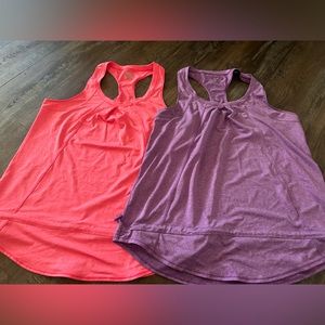 TWO! 32 degrees athletic tops pink and purple